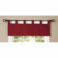 Commonwealth Home Fashions Thermalogic Insulated Solid Color Tab Top Valance, Burgundy 70292-438-803-15